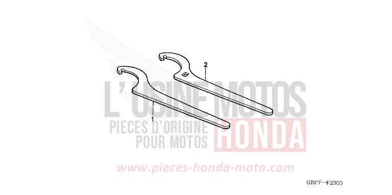 OUTILS de CR85R "Grandes Roues" EXTREME RED (R292) de 2004